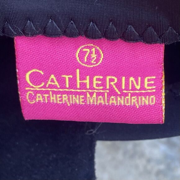 CATHERINE MALANDRINO Black Vegan Suede Over the Knee Pearl Heel Boot 7.5 - Picture 13 of 14